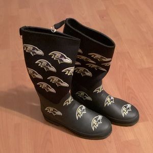 ** BALTIMORE RAVENS NFL WOMENS SNOW/  RAIN BOOTS